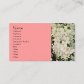 White Spring Blossom Photography Visitekaartje (Voorkant)