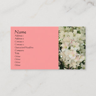White Spring Blossom Photography Visitekaartje