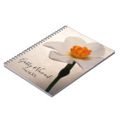 White Spring Daffodil Wedding Notitieboek (Linkerzijde)