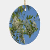 White Spring Locust Blossoms Flower Ornament (Rechts)