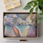 White Spring Waterverf Bunny Decoupage Papier (Geschenk)