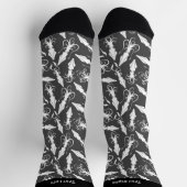 White Squid Pattern Socks Sokken (Top)