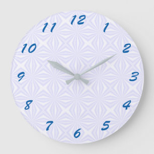 White Squiggly Squares Grote Klok