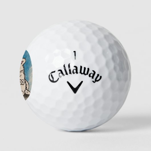 White Squirrel golfbal Golfballen (Logo)