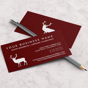 White Stag Elegant Custom Color Consultant Visitekaartje