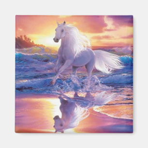 White Stallion Magnet Magneet