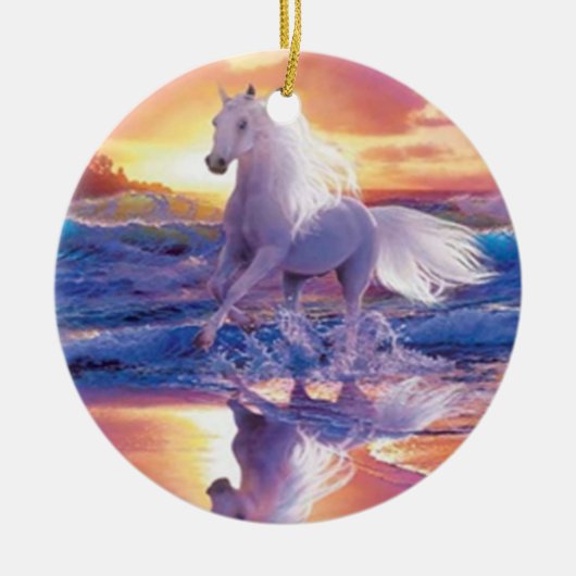 White Stallion Ornament (Voorkant)