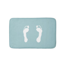 White-Stamped Footprint (blauw)