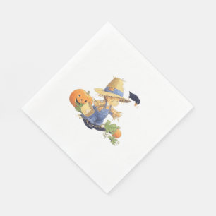 White Standard Luncheon Napkin/Halloween Servet