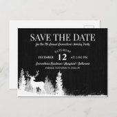White Star Kerstfeest Bewaar de datum Aankondigingskaart (Voorkant / Achterkant)