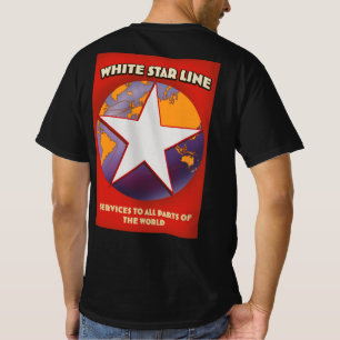 White Star line Cruise scheepsreclame. T-Shirt