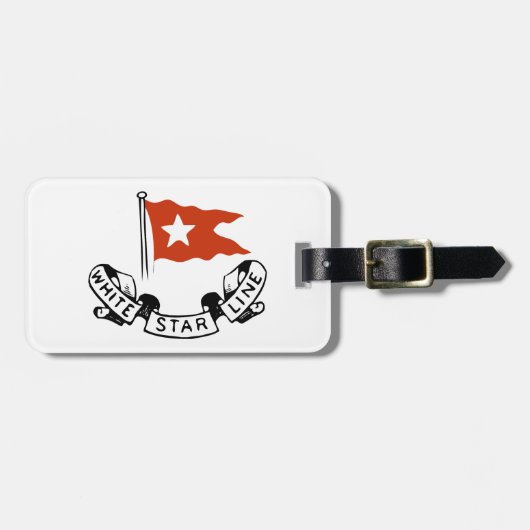 White Star Line Logo Bagagelabel (Voorkant horizontaal)