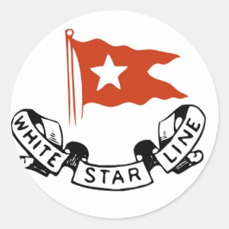 White Star Line Logo Ronde Sticker