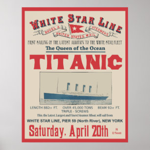 WHITE STAR LINE POSTER