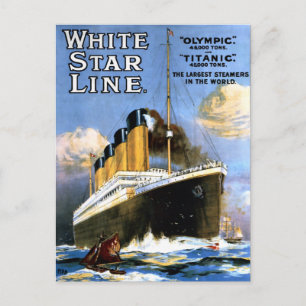 White Star Line Titanic AD Briefkaart