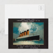 White Star Line Titanic Art Briefkaart (Voorkant / Achterkant)