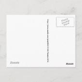 White Star Pattern on Blue to Magenta Ombre Briefkaart (Achterkant)