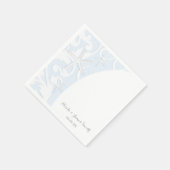 White Starfish Blue Beach Elegant Wedding Servetten (Hoek)