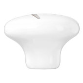 White Starfish Elegant Keramische Knop (Zijkant)