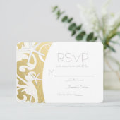 White Starfish Gold Beach Mariage élégant RSVP (Debout devant)