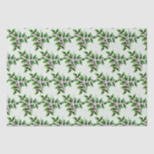 White Starfish in Holly Bleek Green Tissuepapier (Voorkant)