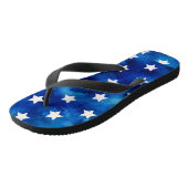 White Stars Blue Summer Vacking Teenslippers (Schuin)