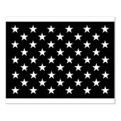 White Stars Patriotic American Flag Pattern Rubberstempel (Afrduk)
