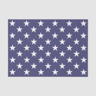 White Stars Patriotic American Flag Pattern Tissuepapier