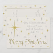 White Sterrennacht kerstkaart (Voorkant / Achterkant)