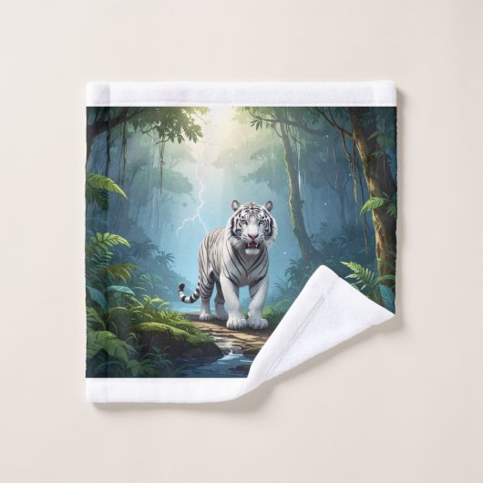 White Storm Tiger – Jungle Lightning Fantasy Mouse (Gant de toilette)