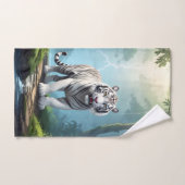 White Storm Tiger – Jungle Lightning Fantasy Mouse Bad Handdoek (Handdoek)