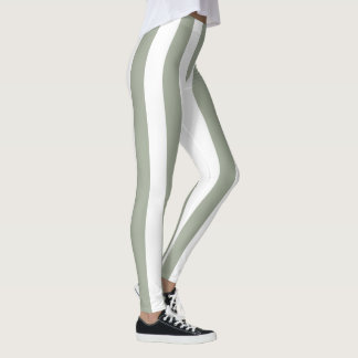 White Stripe Patroon Leggings