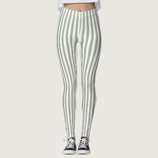 White Stripe Patroon Leggings