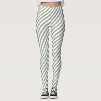 White Stripe Patroon Leggings