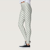 White Stripe Patroon Leggings (Links)