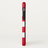 White Stripes Changeable Red Background Hoesje (Achterkant/links)