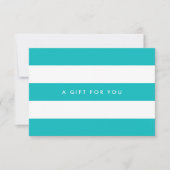 White Stripes & Custom Color Gift Certificate (Voorkant)