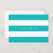 White Stripes & Custom Color Gift Certificate (Voorkant / Achterkant)