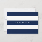 White Stripes & Custom Kleur Cadeaubon (Voorkant)