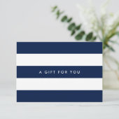 White Stripes & Custom Kleur Cadeaubon (Staand voorkant)