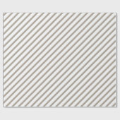 White Stripes Pattern Cadeaupapier (Vlak)