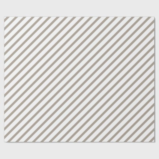 White Stripes Pattern Cadeaupapier (Vlak)