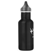 White Super Dad Lightning Bolt Rock Roll Script Waterfles (Links)
