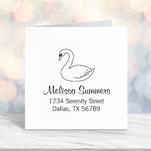 White Swan-adres 2 Zelfinktende Stempel