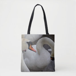 White Swan Canvas tas
