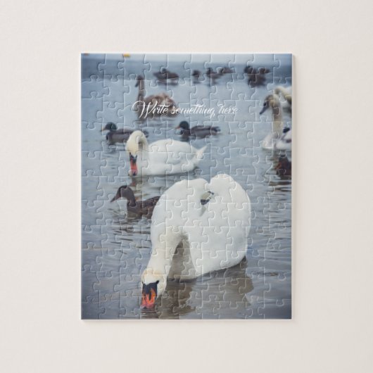 White Swan Legpuzzel (Verticaal)