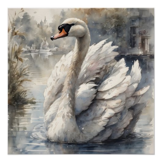 White Swan no 16 Poster brillant (Devant)