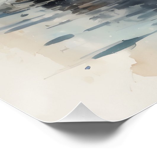 White Swan no 5 Glanzend Poster Perfect Poster (Hoek)