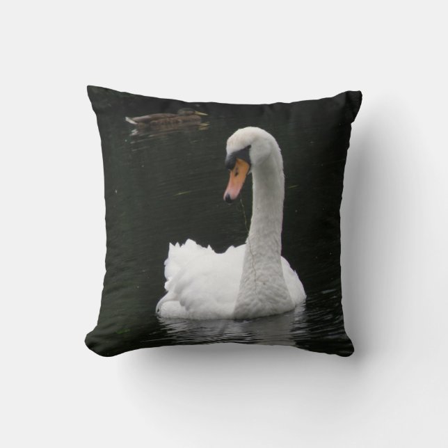 White Swan Pillow Kussen (Voorkant)