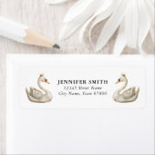 White Swan Return Address Labels (Insitu)